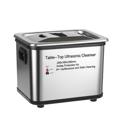 Table-Top Ultrasonic Cleanser 280x180x200mm Unit Size Safety Protection for Professional and Safe Cleaning