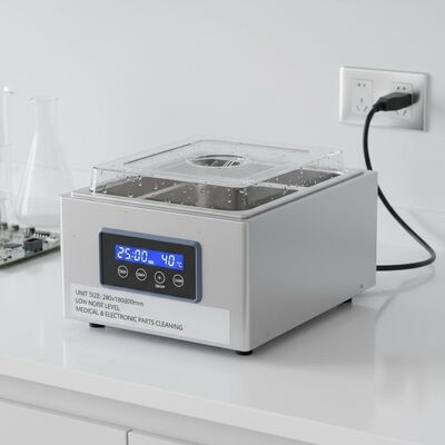 단위 크기 280x180x200mm 테이블 톱 초음파 청소기 의료 및 전자 부품 청소용 소음 수준 낮은 장비